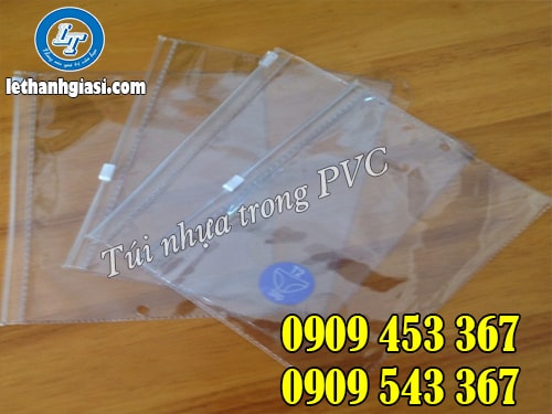 Túi nhựa trong PVC đựng đồ tiện lợi, giá rẻ Túi nhựa trong PVC