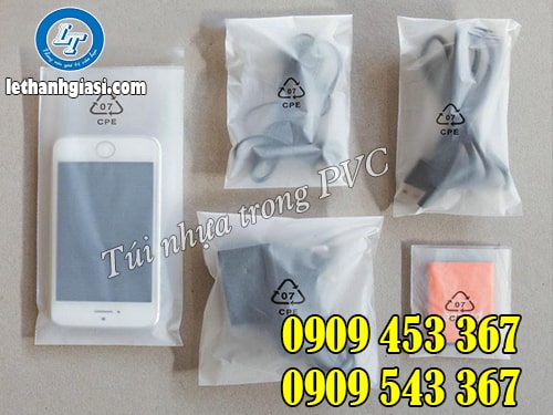 Túi nhựa trong PVC đựng điện thoại Túi nhựa trong PVC