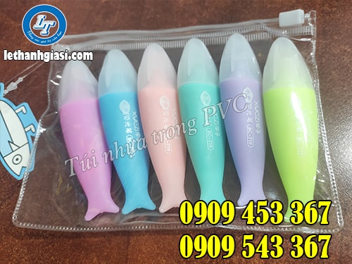 Túi nhựa trong PVC đựng dụng cụ học tâpj Túi nhựa trong PVC