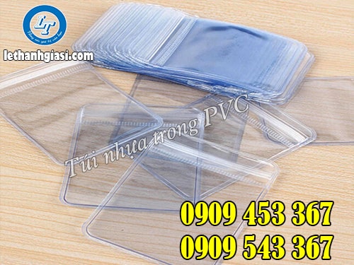 Túi nhựa trong PVC giá rẻ, giao hàng tận nơi Túi nhựa trong PVC
