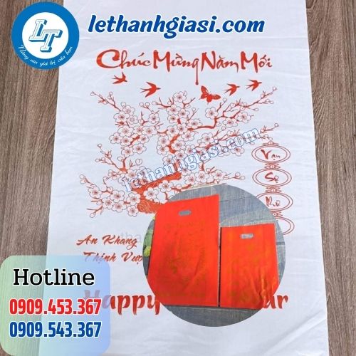 túi nilon hột xoài HD trắng đựng lịch tết túi nilon hột xoài HD trắng đựng lịch tết