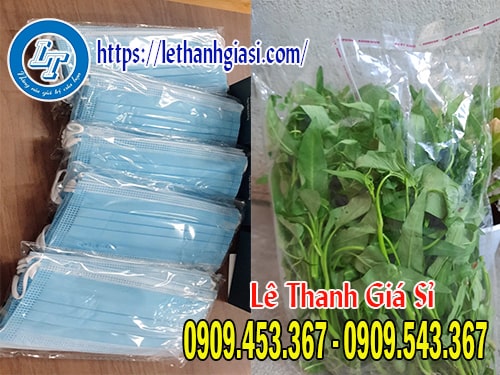 Túi opp dán miệng đựng khâu trang và rau Túi opp dán miệng