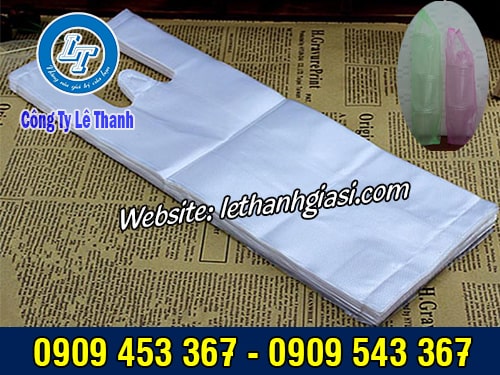 Túi đựng ly nước mía màu trắng Túi đựng ly nước mía