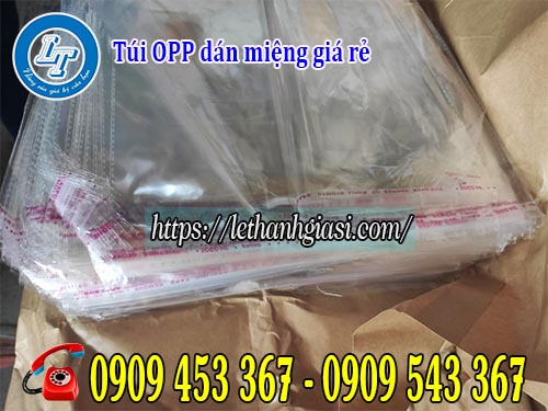 Túi opp dán miệng giá sỉ rẻ nhất TPHCM Túi opp dán miệng