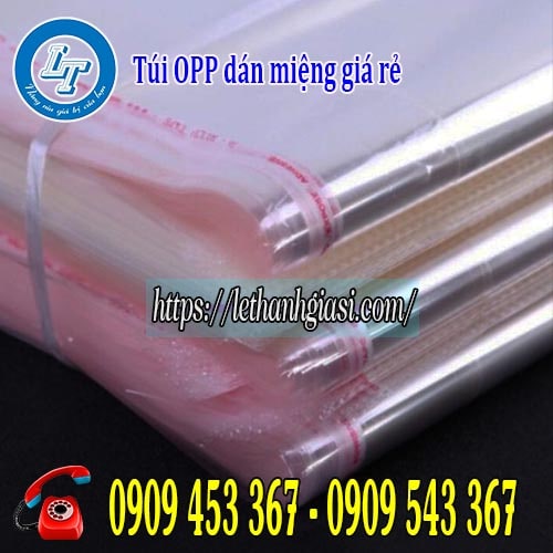Túi opp dán miệng giá rẻ, miễn phí ship Túi opp dán miệng