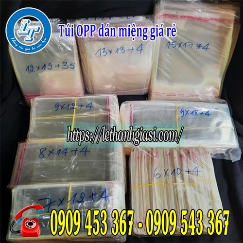 Túi opp dán miệng giá rẻ bất ngờ tại Lê Thanh Túi opp dán miệng
