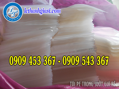 Túi PE trong suốt giá rẻ, giao hàng toàn quốc Túi PE trong suốt