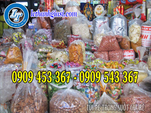 Túi PE trong suốt đựng hàng hóa Túi PE trong suốt