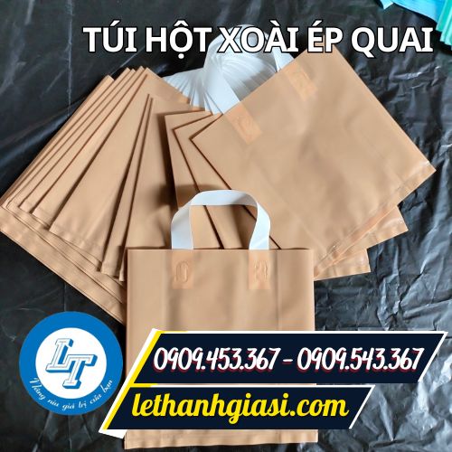Túi ni lông quai ép  Túi ni lông quai ép