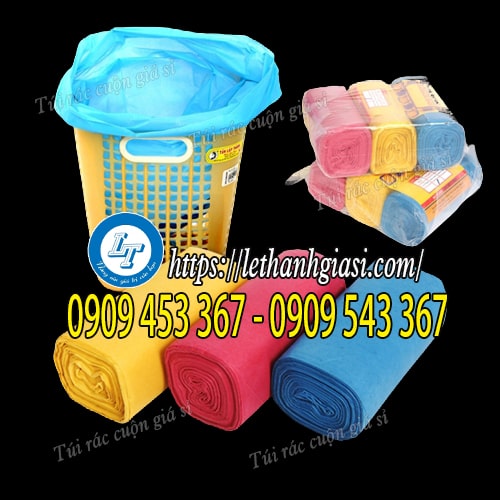 Túi đựng rác cuộn giá rẻ Túi đựng rác cuộn nhiều màu