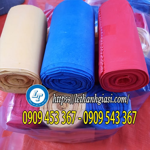 Túi rác cuộn 3 màu size trung Túi rác cuộn 3 màu