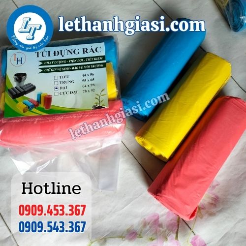 túi rác cuộn 3 màu giá sỉ rẻ túi rác cuộn 3 màu giá sỉ rẻ