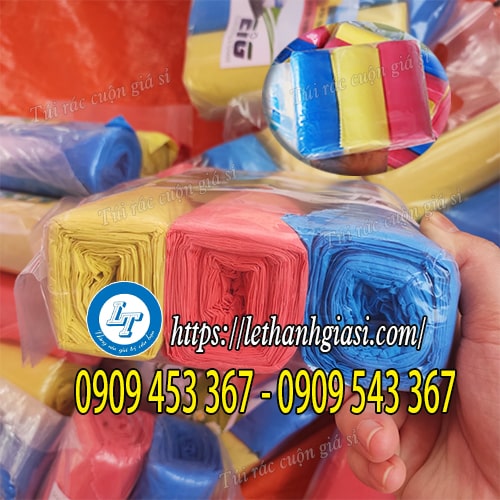 Túi đựng rác cuộn nhiều màu giá sỉ Túi đựng rác cuộn nhiều màu