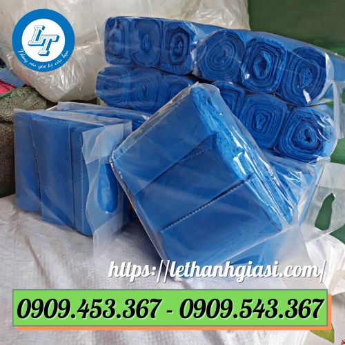 Túi rác cuộn màu xanh Túi rác cuộn màu xanh