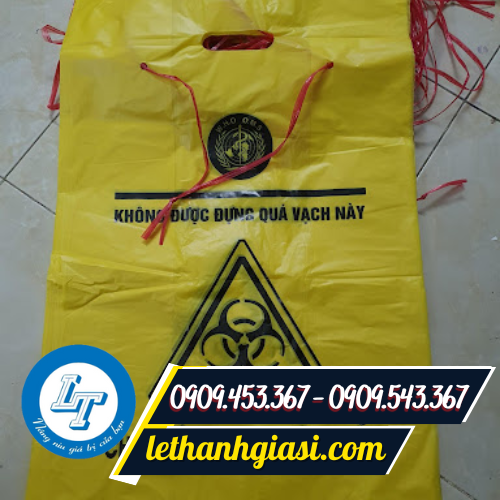 Túi đựng rác y tế màu vàng Túi đựng rác y tế màu vàng