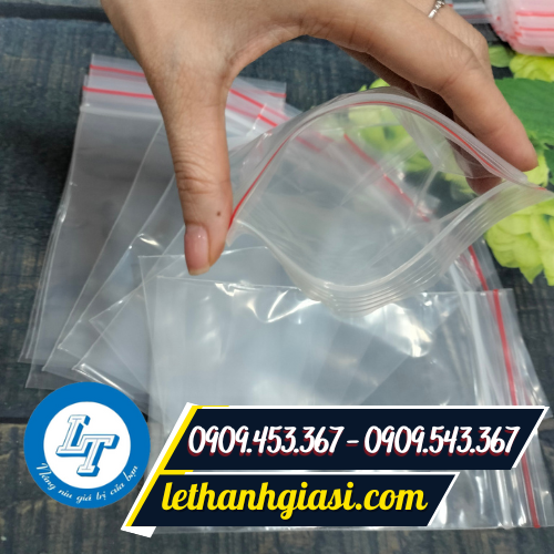 Túi zip chi đỏ miệng bấm mép kín khí Túi zip chi đỏ miệng bấm mép kín khí