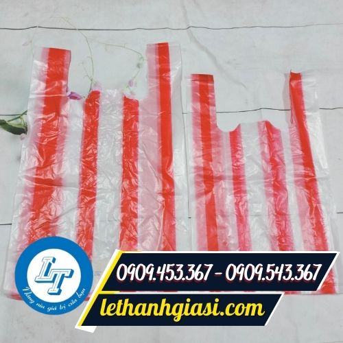 Túi xốp sọc đỏ giá rẻ Túi xốp sọc đỏ giá rẻ