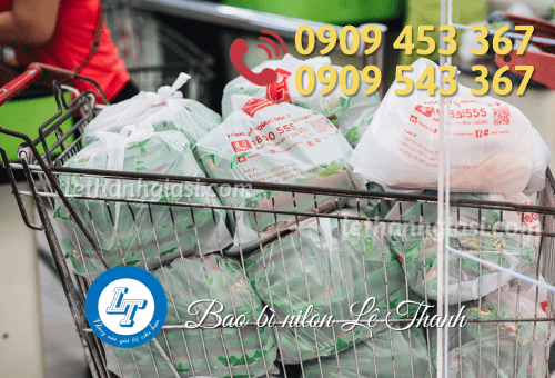 Túi xốp hai quai in logo giá tốt Túi xốp hai quai in logo