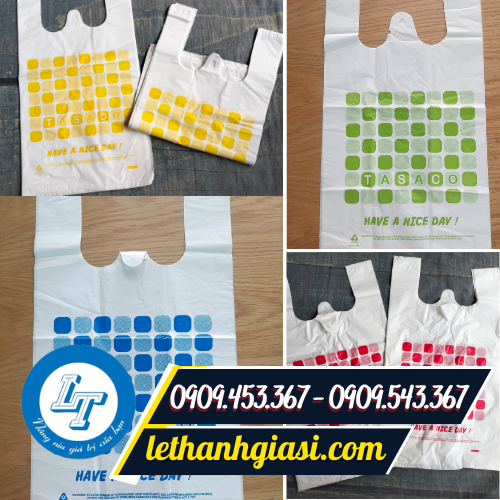 Túi xốp siêu thị in sẵn nhiều màu Túi xốp siêu thị in sẵn nhiều màu