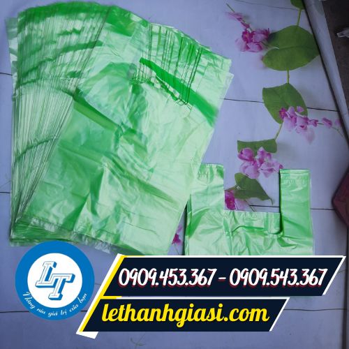 Túi xốp 2 quai màu trơn Túi xốp 2 quai