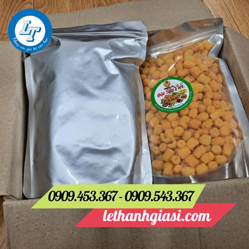 Túi zip bạc đựng mứt dừa
