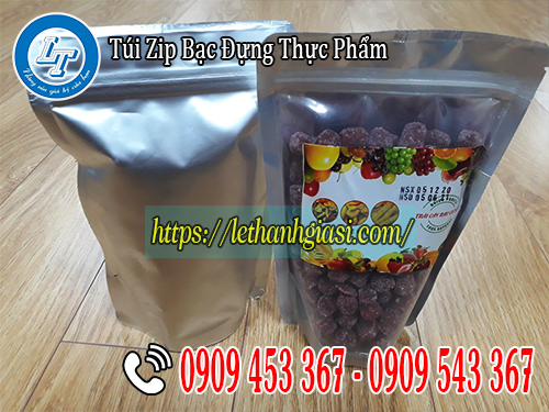 Túi zip bạc đựng thực phẩm Túi zip bạc đựng thực phẩm