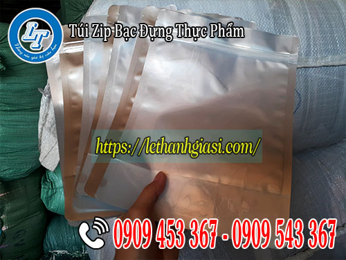 Túi zip bạc đựng thực phẩm giá rẻ tại Lê Thanh Túi zip bạc đựng thực phẩm