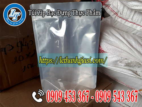 Túi zip bạc đựng thực phẩm giá rẻ Túi zip bạc đựng thực phẩm