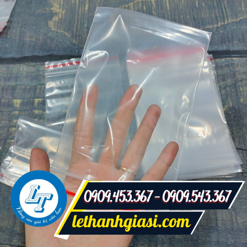 Túi zip chỉ đỏ nhiều size