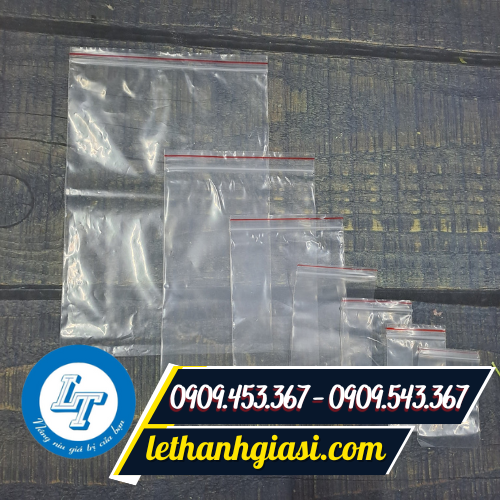 Túi zip chỉ đỏ nhiều size Túi zip chỉ đỏ nhiều size