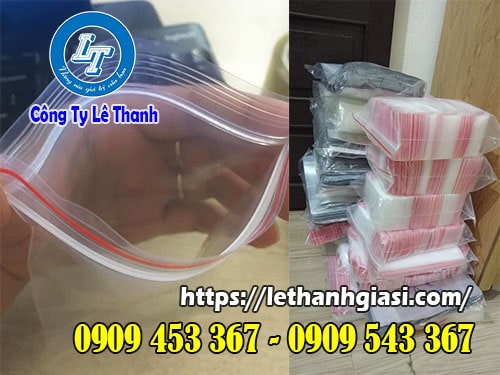 Túi zip đường chỉ đỏ chất lượng, giá tốt Túi zip đường chỉ đỏ