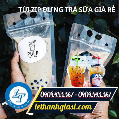 Túi zip đựng trà sữa Túi zip đựng trà sữa