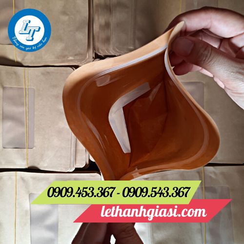 Túi zip giấy bấm miệng Túi zip giấy bấm miệng