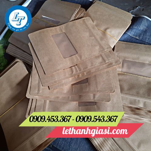 Túi zip giấy có cửa sổ