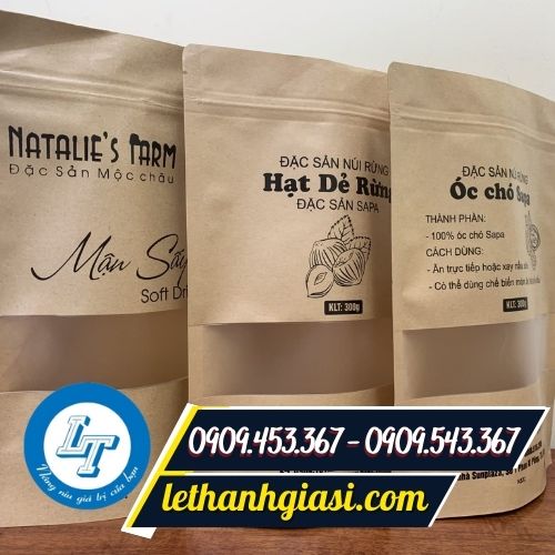 Túi zip giấy in logo Túi zip giấy in logo