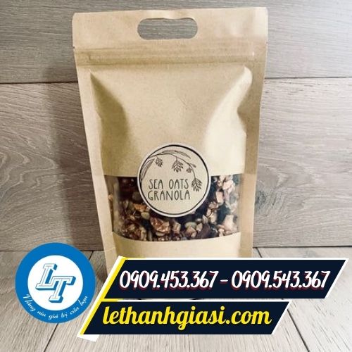 Túi zip giấy in logo