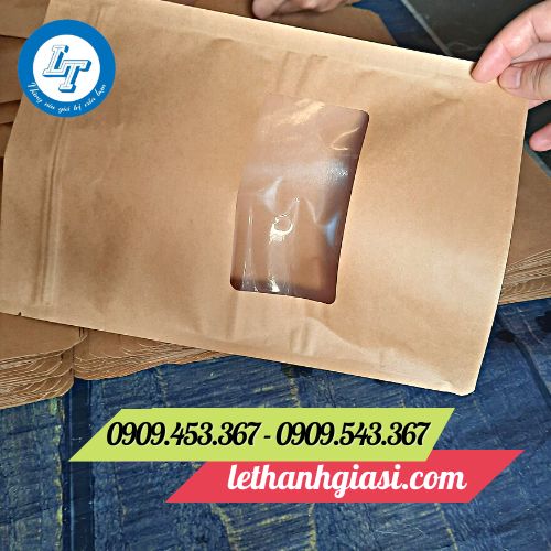 Túi zip giấy có cửa sổ