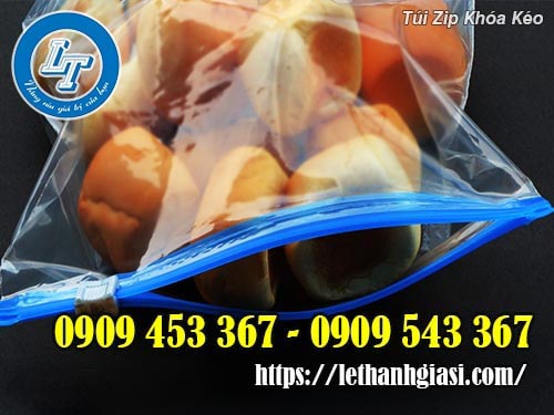 Túi zip khóa kéo đựng bánh ngọt giá rẻ Túi zip khóa kéo