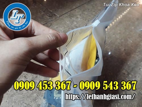 Túi zip khóa kéo đựng quần áo giá sỉ Túi zip khóa kéo