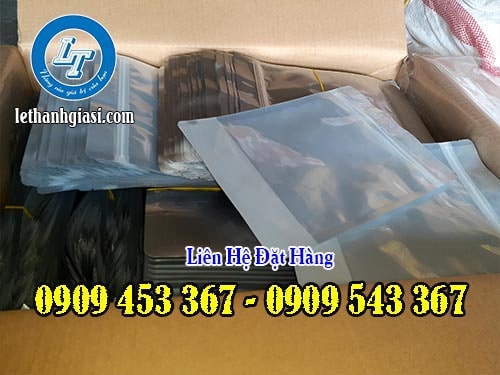 Túi zip một mặt bạc giá tốt, giao hàng toàn quốc Túi zip một mặt bạc