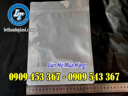Túi zip một mặt bạc kích thước 20x28cm Túi zip một mặt bạc