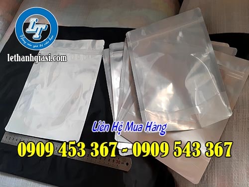 Túi zip một mặt bạc giá rẻ, giao hàng nhanh chóng Túi zip một mặt bạc