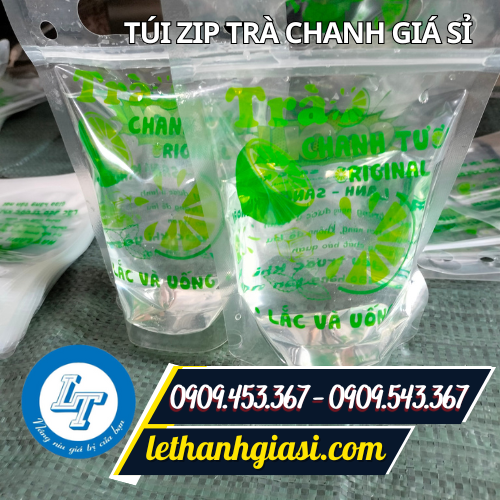 Túi zip đựng trà chanh Túi zip đựng trà chanh