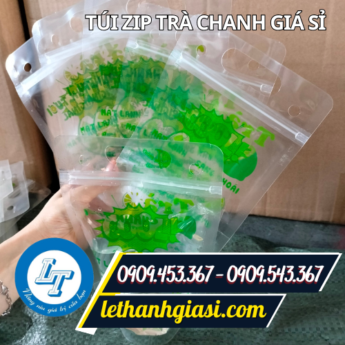 Túi zip đựng trà chanh Túi zip đựng trà chanh