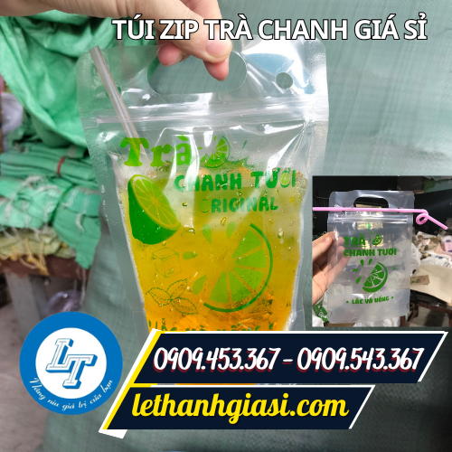 Túi zip đựng trà chanh Túi zip đựng trà chanh