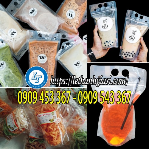 Túi zip trong đáy đứng đựng thức an toàn Túi zip trong đáy đứng