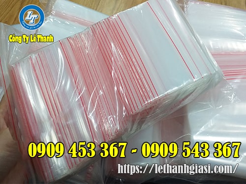 Túi zip đường chỉ đỏ giá rẻ, giao hàng toàn quốc Túi zip đường chỉ đỏ