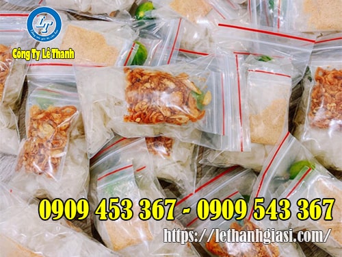 Túi zip đường chỉ đỏ đựng bánh tráng Túi zip đường chỉ đỏ