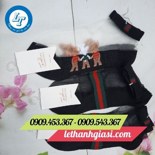 Tất chân nữ màu đen dạng lưới Tất chân nữ màu đen dạng lưới