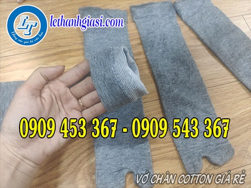 Vớ chân cotton màu xám giá rẻ Vớ chân cotton